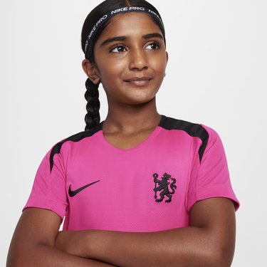 Šortky Nike Chelsea FC Strike Dri-FIT Knit Short Sleeve Soccer Jersey - Big Kids Čierna | FQ2629-659, 2