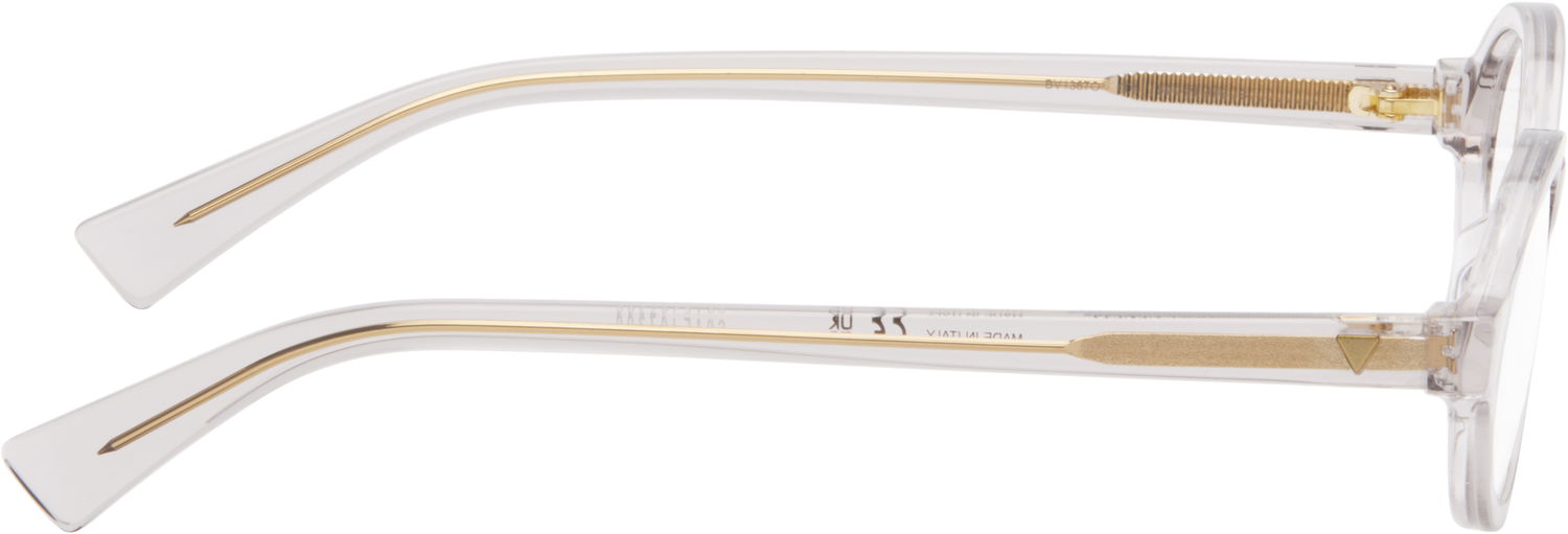 Slnečné okuliare Bottega Veneta Bottega Veneta Triangle Stud Logo Round Glasses Šedá | BV1367O-004, 1