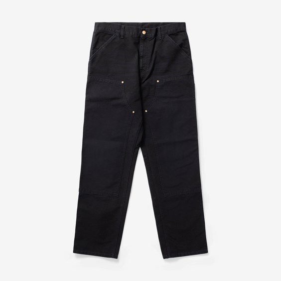 Nohavice a džínsy Carhartt WIP Double Knee Čierna | I031501.893K, 0