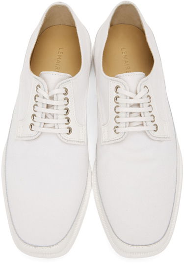 Oblečenie LEMAIRE LEMAIRE Canvas Derbys Biela | M 221 FO312 LF458, 4