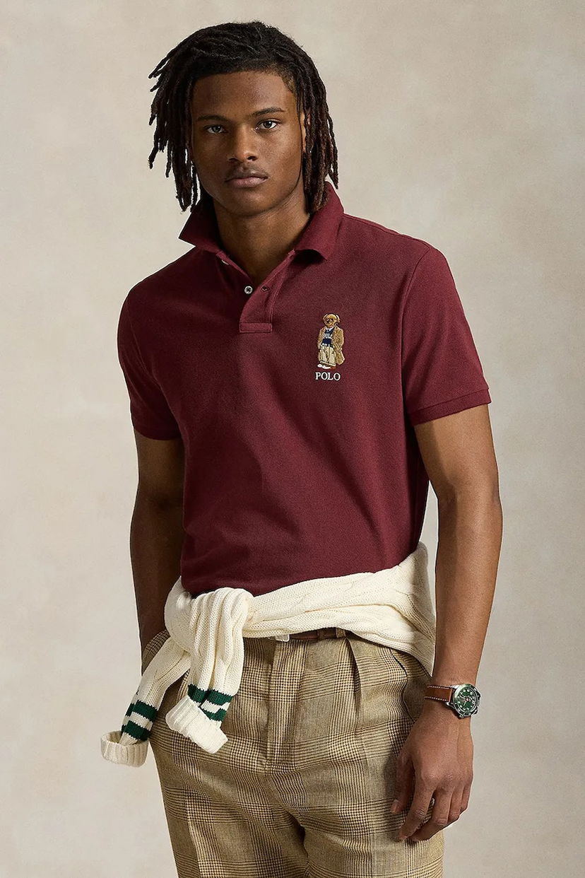 Polo tričko Polo by Ralph Lauren Polo Ralph Lauren Bear Polo Shirt Vínová | 710973159