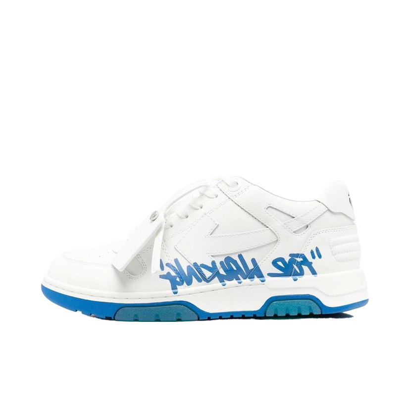 Tenisky a topánky Off-White Out Of Office OOO Low Tops For Walking White Royal Blue Biela | OMIA189C99LEA0050142/OMIA189F22LEA0030145