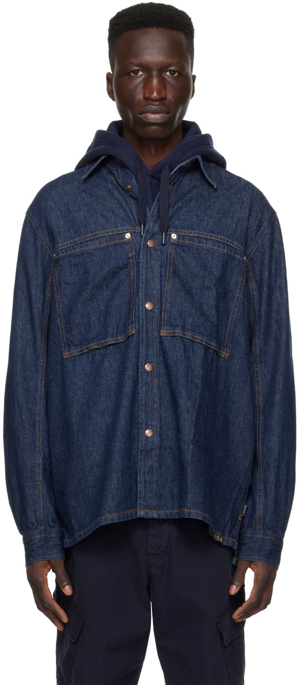 Košeľa Paul Smith PS Paul Smith Patch Pocket Denim Shirt Modrá | M2R-716Y-M21954-R, 0