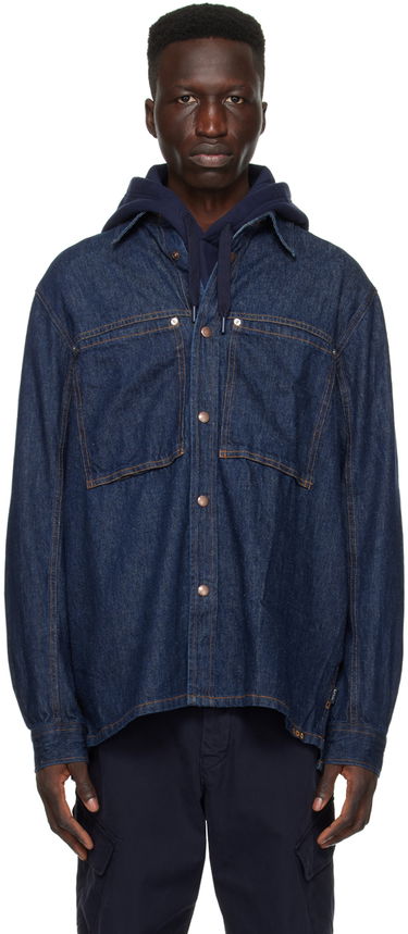 Košeľa Paul Smith PS Paul Smith Patch Pocket Denim Shirt Modrá | M2R-716Y-M21954-R, 0