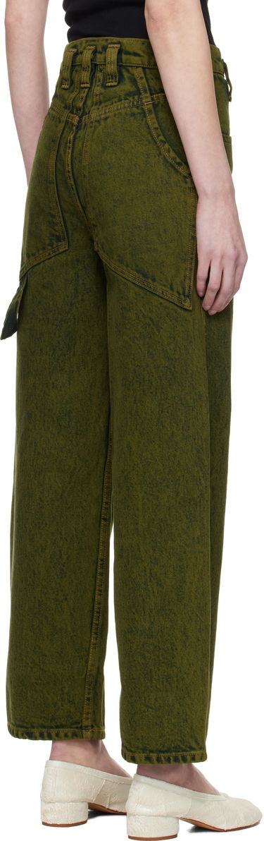 Džínsy Eckhaus Latta Eckhaus Latta Baggy Jeans Zelené | 555-EL-PS25-B -, 2