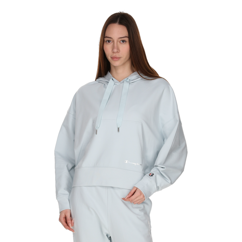 Mikina Champion Relaxed Fit Pullover Hoodie with Drawstring and Kangaroo Pocket Modrá | 118205-BS056