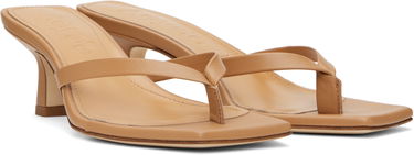 Doplnky Aeyde Aeyde Wilma Leather Toe-Post Heeled Sandals Hnedá | A11-HS-ADRS55CI-0221-717-007, 3