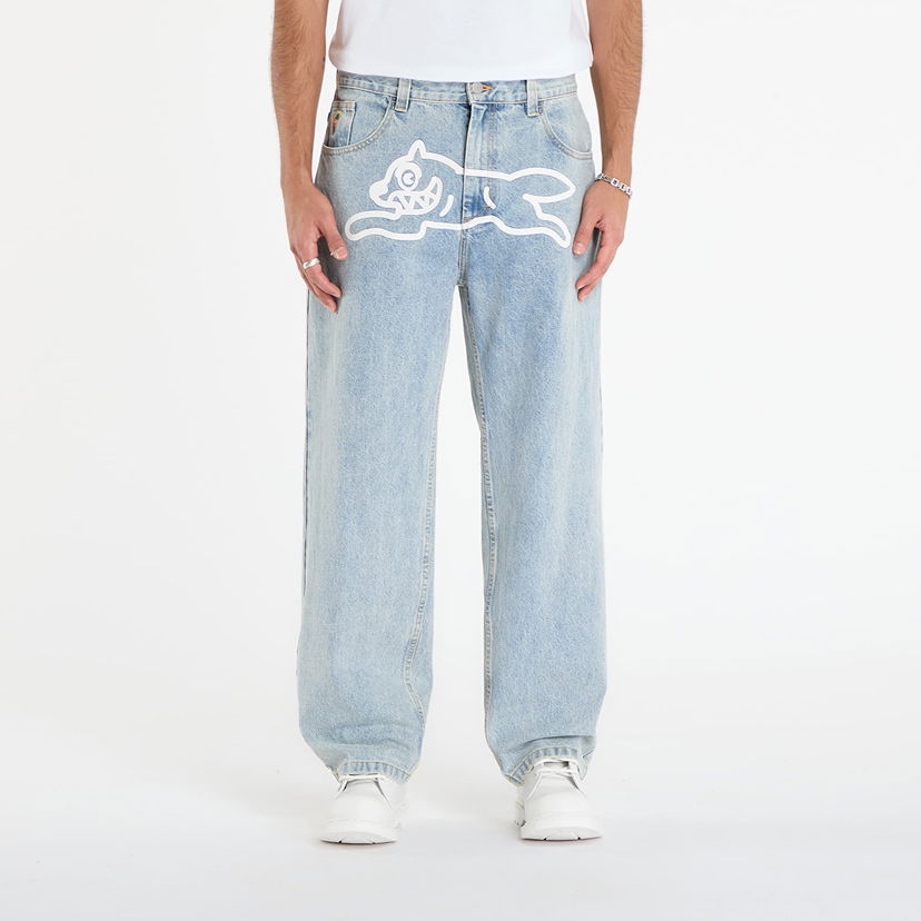 Džínsy BILLIONAIRE BOYS CLUB Icecream Running Dog Double Scoop Heavy Wash Denim Pant Modrá | ICD002 Heavy Wash Blue