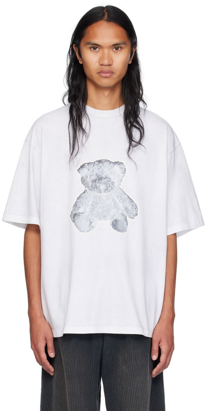 Tričko We11done We11done Necklace Teddy Graphic T-Shirt Biela | WD-TT9-20-117-U-WH, 0