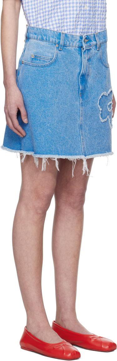 Sukňa Marni Marni Flared Denim Miniskirt Modrá | GOJD0457Q2 USCX34, 1
