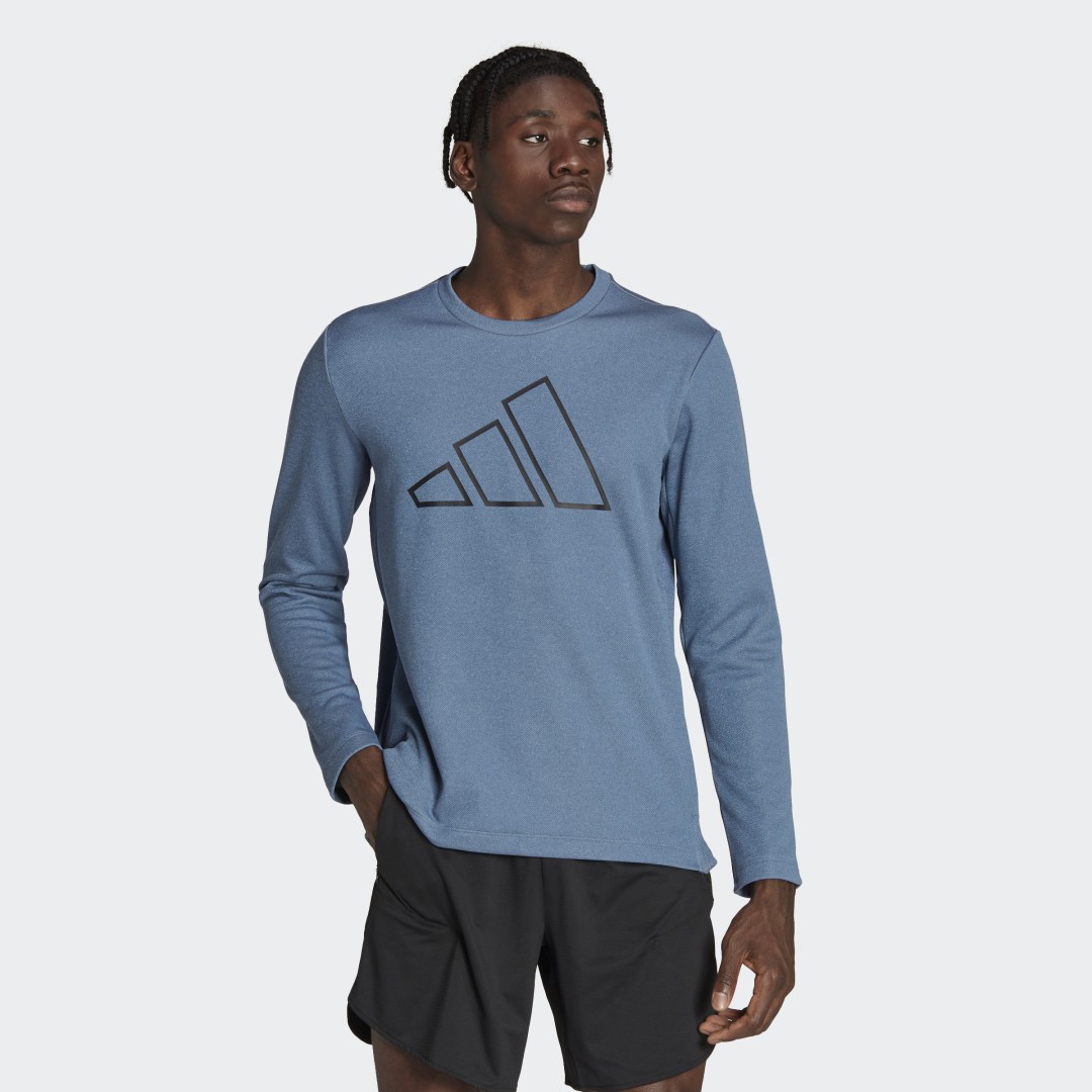 Mikina adidas Originals Train Icons 3 Bar Logo Training Crew Navy | HM3791, 0