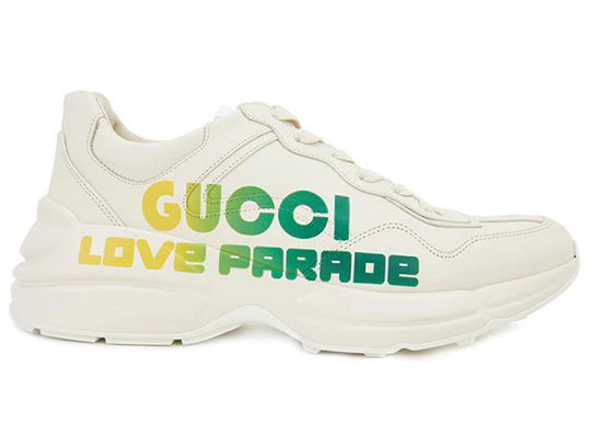 Tenisky a topánky Gucci Rhyton Love Parade Beige Yellow Green Biela | 708796-DRW00-9522, 0