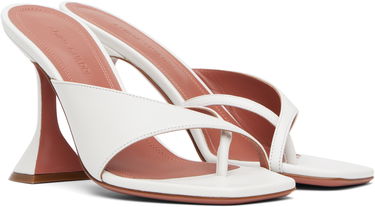 Starostlivosť o obuv Amina Muaddi Amina Muaddi Shiona Slipper Heeled Sandals Biela | SHIONA SLIPPER, 3