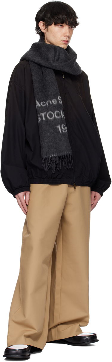 Šál Acne Studios Acne Studios Logo Jacquard Scarf Čierna | CA0367-, 2