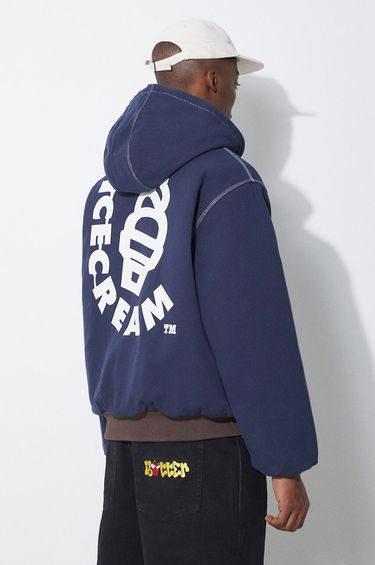 Mikina BBC IceCream ICECREAM Hooded Work Oversize Jacket Navy | IC24104, 2