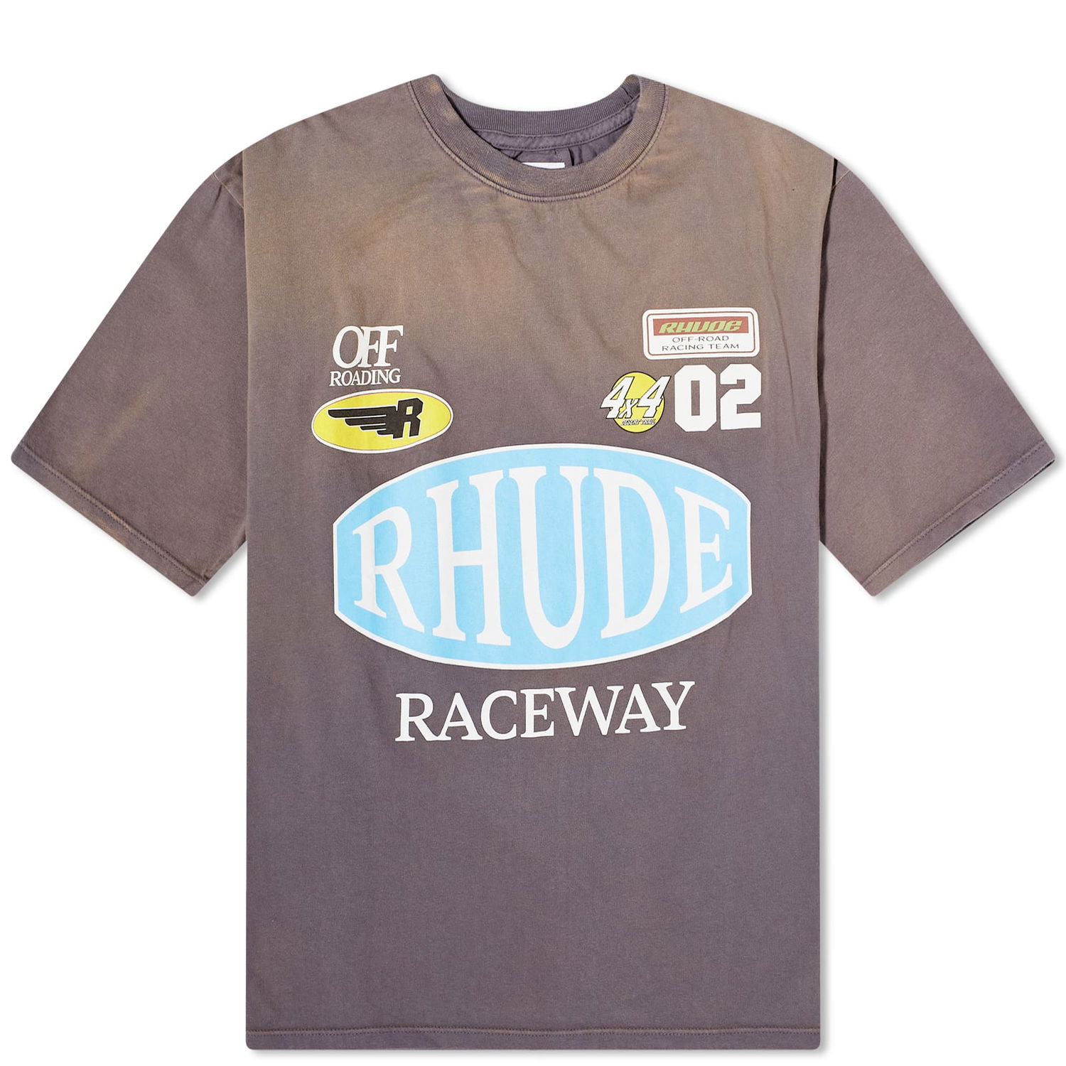 Tričko Rhude Raceway T-Shirt Šedá | RHPF23TT07012675, 0