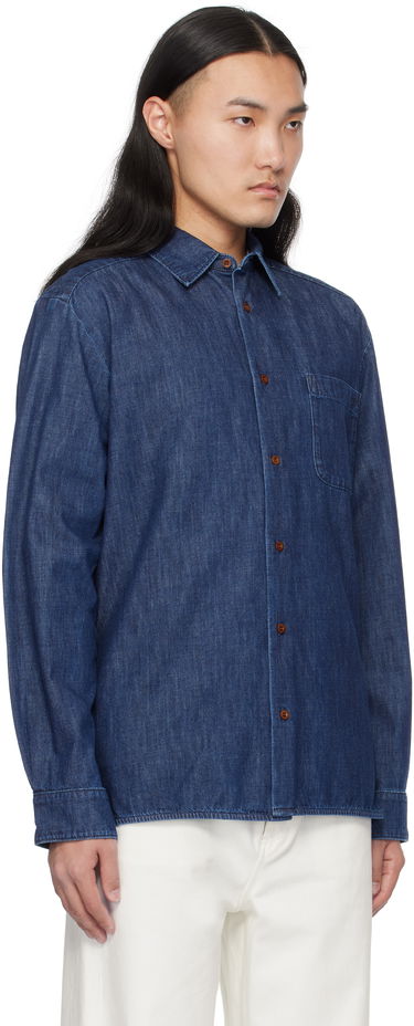 Košeľa A.P.C. Denim Shirt Modrá | COGXF-H12553, 1