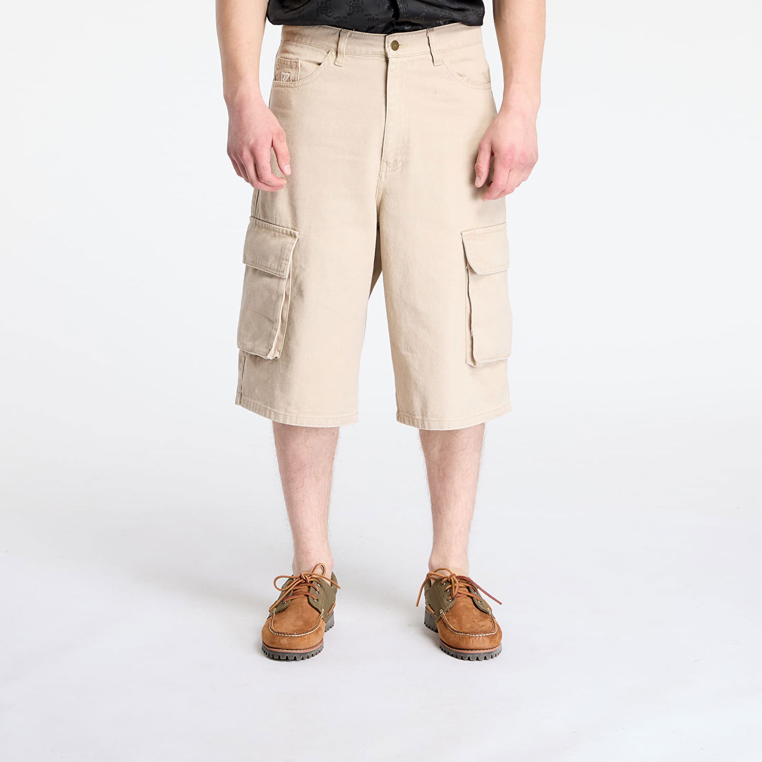 Šortky Karl Kani Karl Kani OG Baggy Twill Shorts Béžová | PD00005501, 0