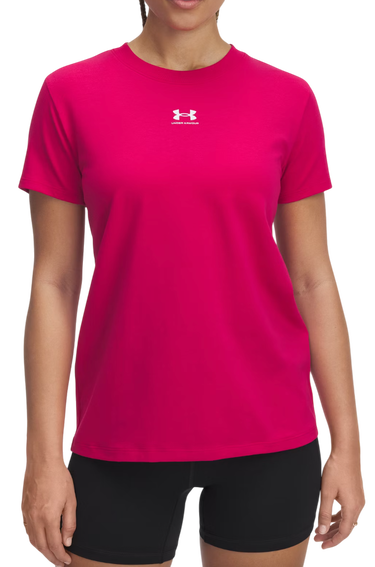 Tričko Under Armour Under Armour Rival Core Short Sleeve T-Shirt Ružová | 1383648-681, 0