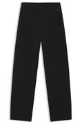 Cotton-blend Wide-Leg Tracksuit Bottoms with Lustrous Piping