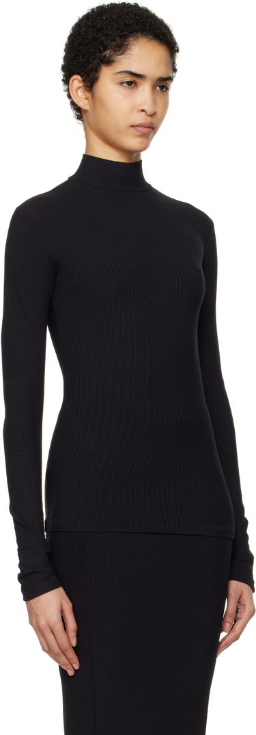 Sveter SKIMS SKIMS Soft Lounge Mock Neck Long Sleeve Top Čierna | LS-LST-6329W, 1