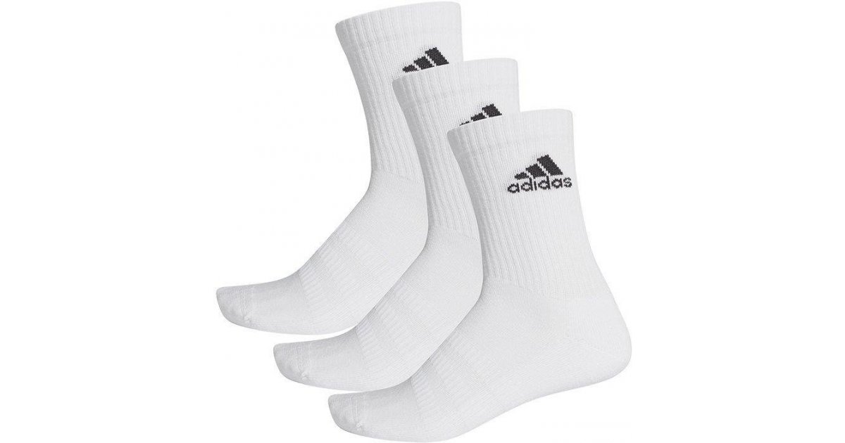 Ponožky adidas Originals Socks Cushioned Crew (3 pack) Biela | dz9356, 1