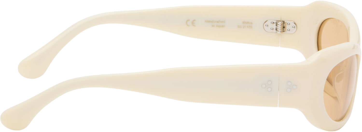 Slnečné okuliare Port Tanger Port Tanger Khilna Sunglasses Biela | SSENSE Exclusive Oval, 1