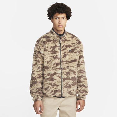 Mikina Nike Club Fleece+ Full-Zip Reversible Winterized Top Hnedá | DQ4884-010, 0