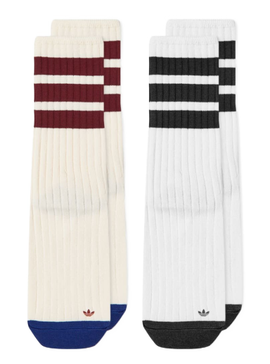 Ponožky adidas Originals Rifta Mid 2PP Socks Biela | IB9170