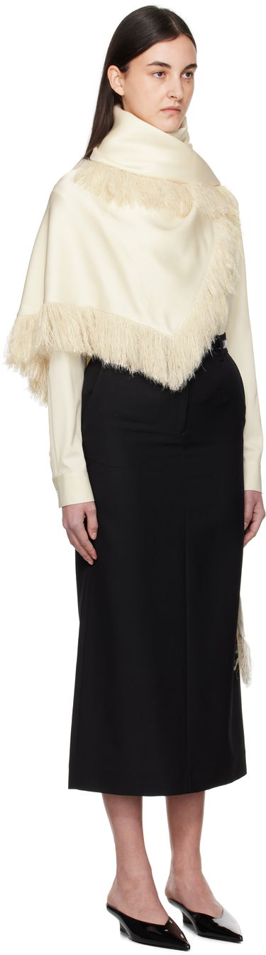 Sukňa TOTEME TOTEME Fringe Shawl Čierna | 251-WSC4504-FB0344, 3