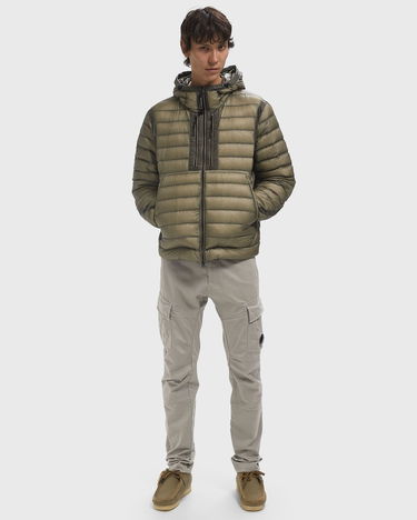 Prešívaná bunda C.P. Company Goggles Hooded Down Jacket Zelené | 19CMOW031A110416A-356, 1