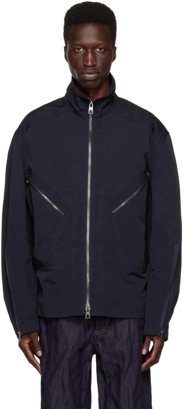 Bunda Bottega Veneta Zip Jacket Navy | 725847 VKV10, 0