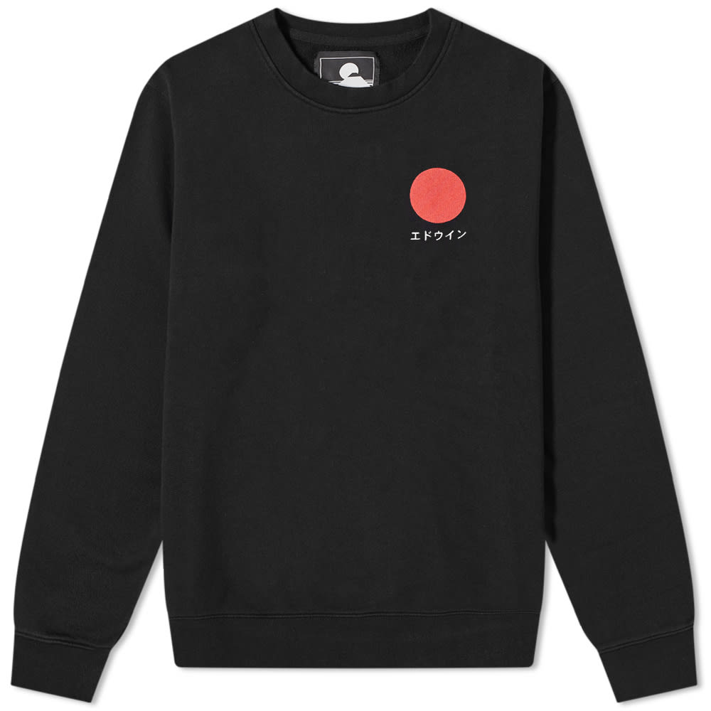 Mikina EDWIN Japanese Sun Crew Sweat Čierna | I028969-8967, 0