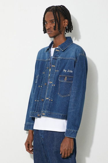 Bunda Human Made Denim Work Jacket Modrá | HM27JK015, 3