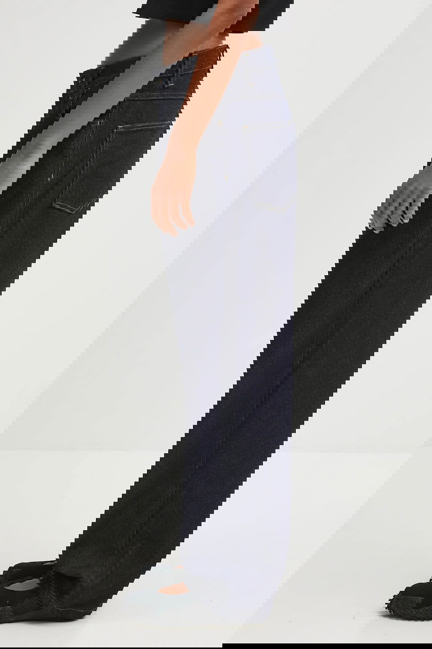 Džínsy Carhartt WIP Brandon High Waist Wide Leg Jeans Navy | I035892.102, 1