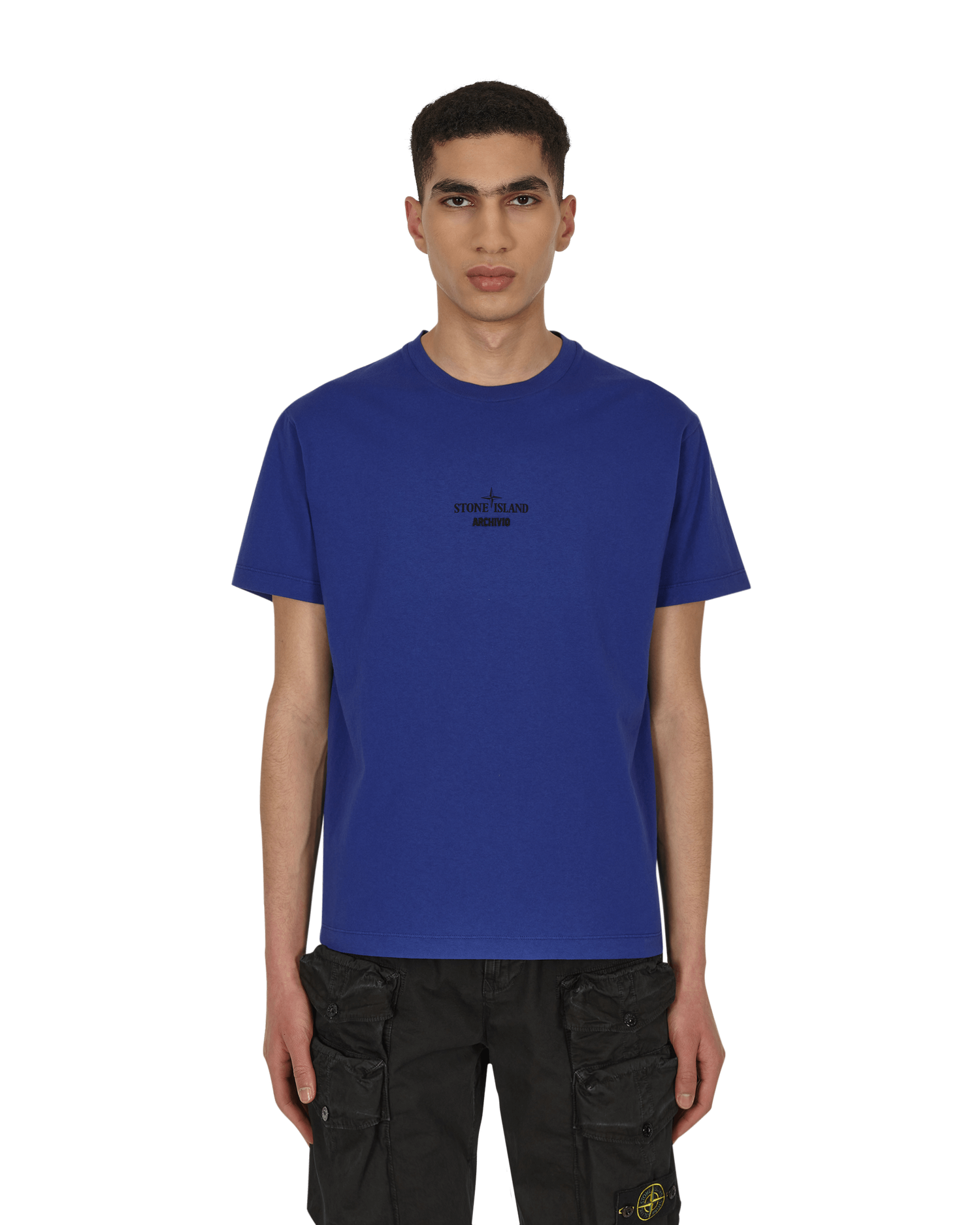 Tričko Stone Island Archivio Garment Dyed T-Shirt Blue Modrá | 76152NS91 V0022, 0