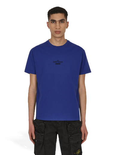 Tričko Stone Island Archivio Garment Dyed T-Shirt Blue Modrá | 76152NS91 V0022