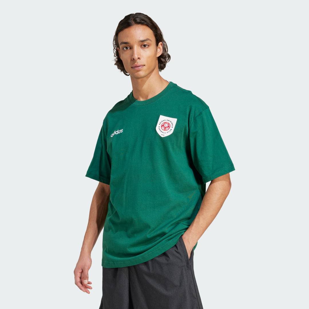 Tričko adidas Performance Football Club Graphic Tee Zelené | JX3057, 0