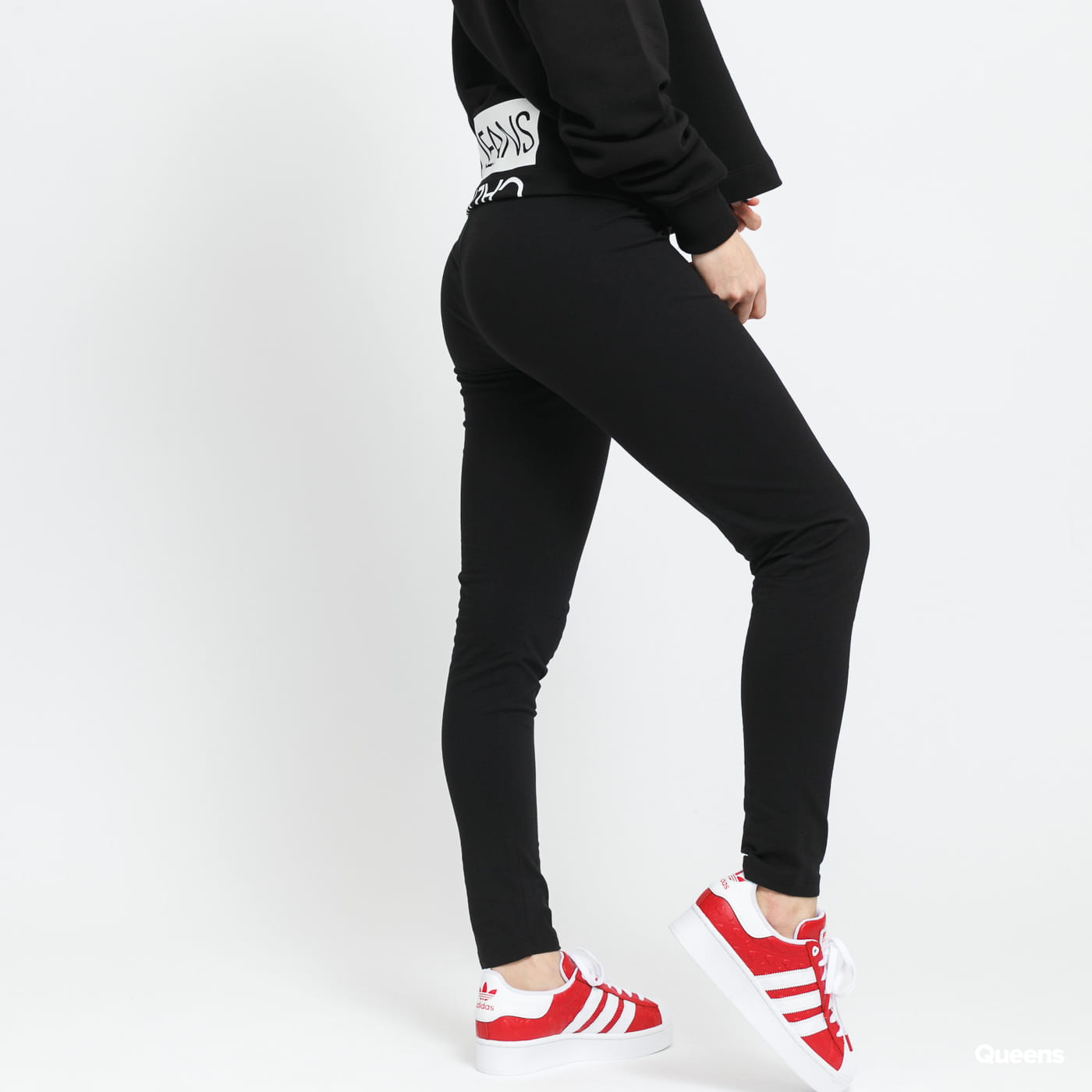 Legíny CALVIN KLEIN JEANS Mirrored Logo Leggings Čierna | J20J215789 BEH, 1