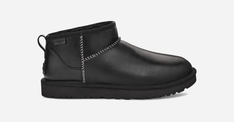 Tenisky a topánky UGG Classic Ultra Mini Leather Regenerate Boot Čierna | 1158191-BLK, 0