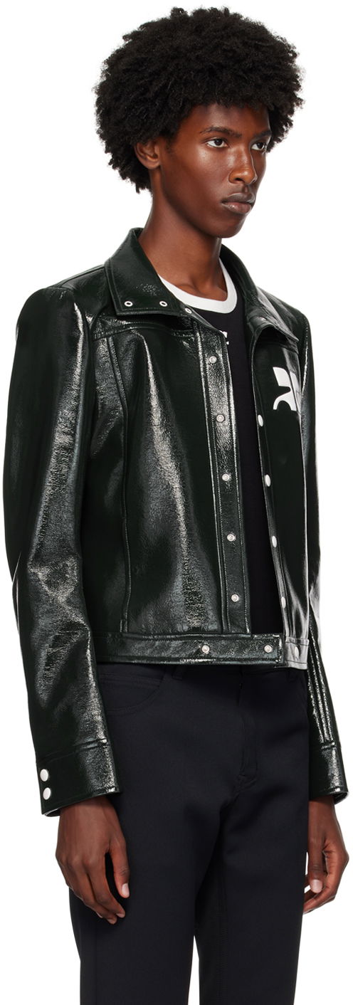 Vinyl Cropped Jacket