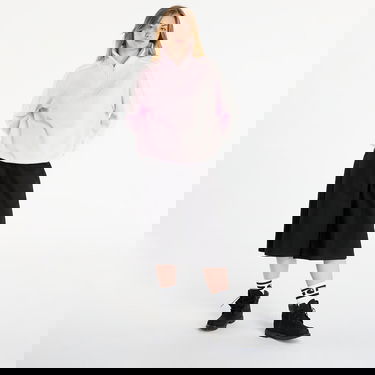 Sveter adidas Originals Ribbed Knit Quarter-Zip Funnel Neck Sweater with Three Stripes Ružová | KS7785, 3