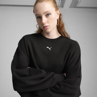 Mikina Puma WARDROBE ESS Oversized Sweatshirt Čierna | 629748_01, 4