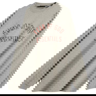 Tričko Fear of God Essentials Long Sleeve Jersey T-Shirt Šedá | 125BT244201F, 0