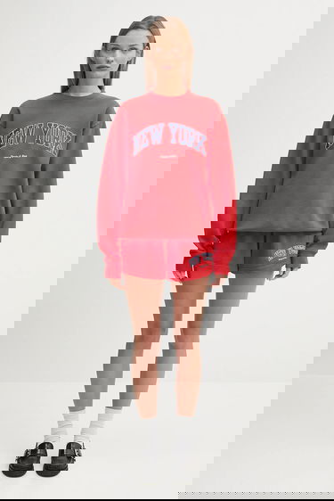 Mikina Sporty & Rich Sporty & Rich New York Ivy Sweatshirt Červená | ST071602077RE15, 4