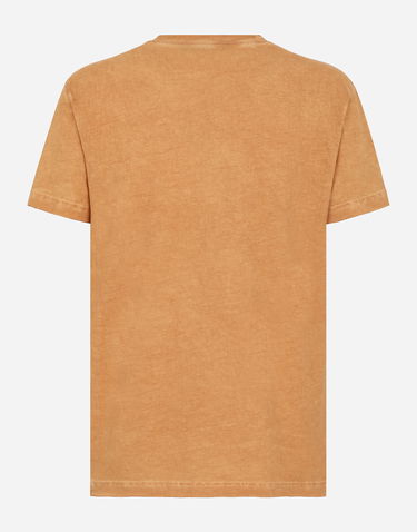 Tričko Dolce & Gabbana Short-sleeved Cotton T-shirt With Banana Tree Print Béžová | G8RN8TG7K1UM0650, 1