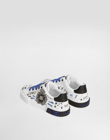 Tenisky a topánky Dolce & Gabbana Portofino Light Printed Calfskin Biela | DA0702AH494HWF57, 2
