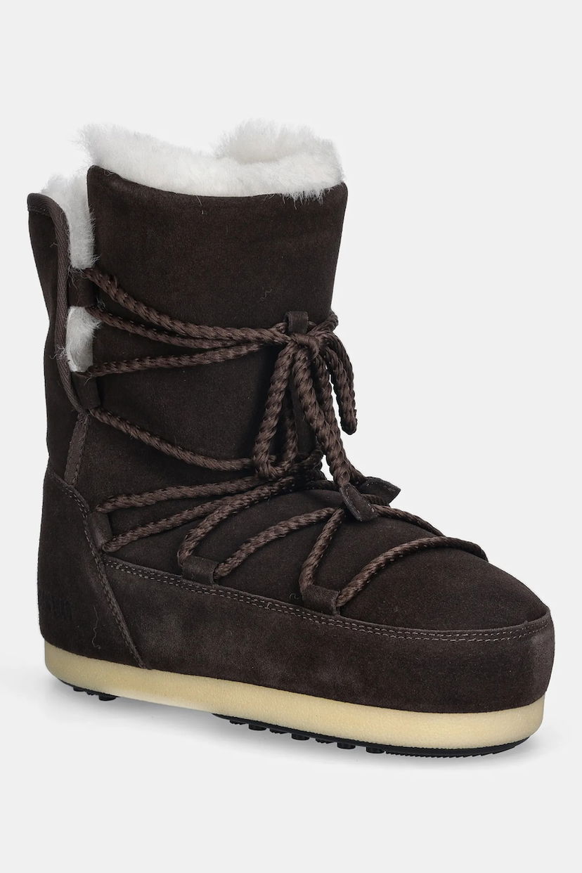 Tenisky a topánky Moon Boot EVX Suede Shearling Snow Boots Hnedá | 80D1470050.M010