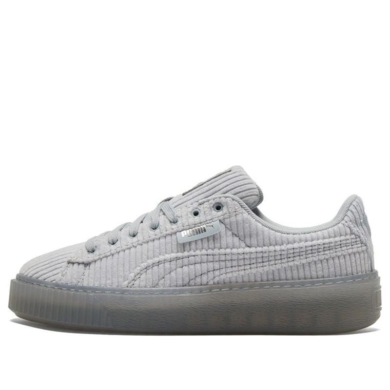 Tenisky a topánky Puma Basket Platform Strap Šedá | 384232-02, 0