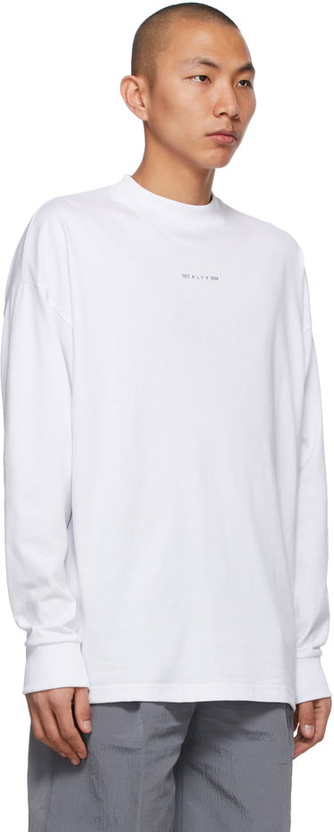 Tričko 1017 ALYX 9SM 1017 ALYX 9SM Visual Logo Long Sleeve T-Shirt Biela | AVUTS0020FA01.S21, 1